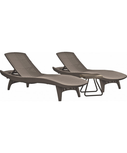 Шезлонг пластиковий Keter Pacific, бежевий