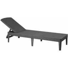 Шезлонг пластиковий Keter Jaipur Sun lounger, сірий