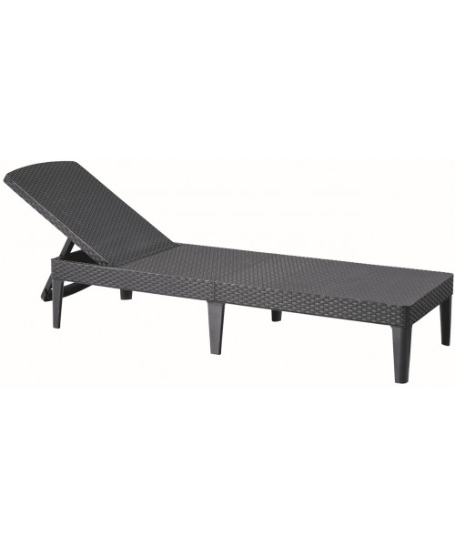 Шезлонг пластиковий Keter Jaipur Sun lounger, сірий