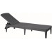 Шезлонг пластиковий Keter Jaipur Sun lounger, сірий