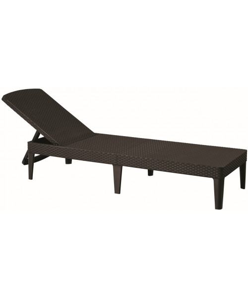 Шезлонг пластиковий Keter Jaipur Sun lounger, віскі коричневий