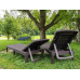 Шезлонг пластиковий Keter Jaipur Sun lounger, віскі коричневий