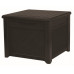 Стіл-скриня PROSPERPLAST CUBE RATTAN 208 л, коричневий