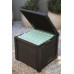 Стіл-скриня PROSPERPLAST CUBE RATTAN 208 л, коричневий