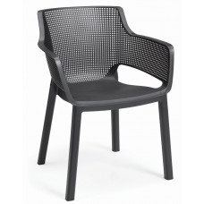 Стілець садовий пластиковий Keter Elisa, сірий