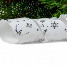 Стрічка декоративна Chomik текстиль, 4 см, біла