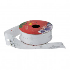 Стрічка декоративна Chomik текстиль, 2.5 см х 2.7 м, біла