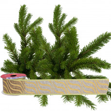 Стрічка декоративна Chomik текстиль, 5 см х 2.7 м, Хвилі