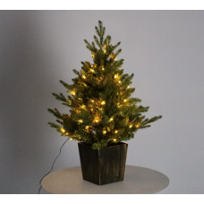 Ялинка штучна Chomik в горщику, 90 LED ламп, висота 90 см
