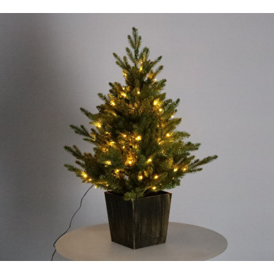 Ялинка штучна Chomik в горщику, 90 LED ламп, висота 90 см