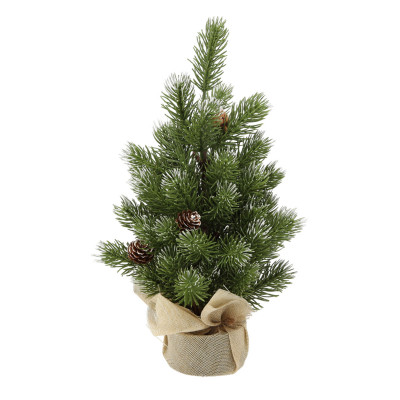 Ялинка штучна Chomik засніжена з шишками, 35 см