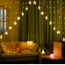 Гірлянда електрична Chomik "Штора зірки" 136 LED, теплий білий, 3м, від мережі