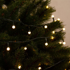 Гірлянда електрична Chomik "Кульки-змійка", 200 LED, 16м, теплий білий, від мережі