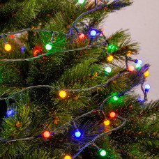 Гірлянда електрична Chomik "Кульки-змійка", 200 LED, 16м, мультиколор, від мережі