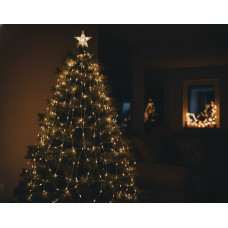 Гірлянда електрична Chomik "Оберемок струн", 200 LED, 10х2м, теплий білий, від мережі