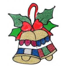 Наклейка новорічна Chomik 18x25см, Дзвіночки