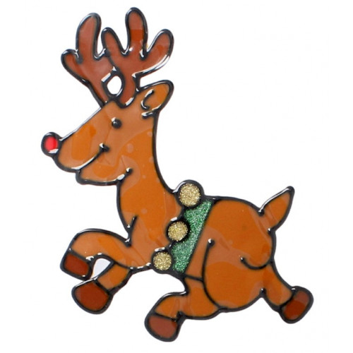 Наклейка новорічна Chomik 18x25см, Олень