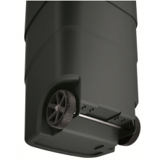 Бак для сміття Prosperplast Wheeler 110 л, антрацит, жовта кришка