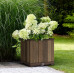 Горщик для рослин Keter Deco square planter Walnut, коричневий