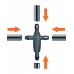Хрестовина 6мм для крапельної трубки 1/4 10шт.