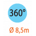 Дощувач мікро 360° 8,5м (5шт)