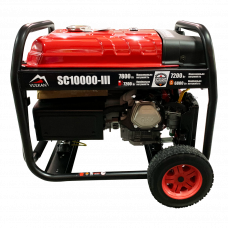 Генераторна установка SC10000-III (бензин/газ) 1ф 7,5кВт/6,3кВт, ел.старт, бак-25л, колеса Генераторна установка SC10000-III (бензин/газ) 1ф 7,5кВт/6,3кВт, ел.старт, бак-25л, колеса