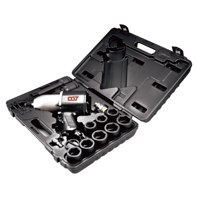 Пневмогайкокрут 3/4 1627 Нм 4500об/хв з набором головок 26-38мм