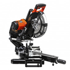 Пила торцювальна HM1046 1800Вт, 255*30мм, 5000об/хв, з протяжним механізмом і вказівником лінії розрізу