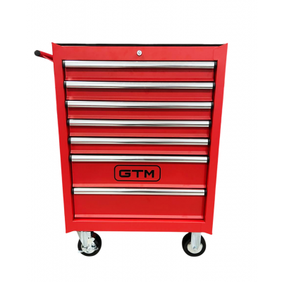 Візок інструментальний (тумба) на колесах 7 відділень, центр. замок