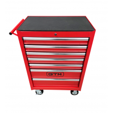 Візок інструментальний (тумба) на колесах 7 відділень, центр. замок