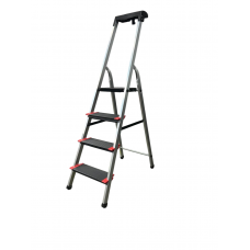 Стремянка 4сх. верх.сх.-0,86м KMH0104BP, сходинки 13см., анодований алюміній