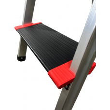 Стремянка 4сх. верх.сх.-0,86м KMH0104BP, сходинки 13см., анодований алюміній