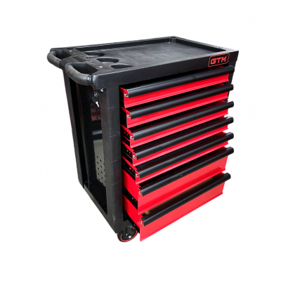 Візок інструментальний (тумба) на колесах 7 відділень, центр. замок, лоток