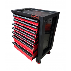 Візок інструментальний (тумба) на колесах 7 відділень, центр. замок, лоток