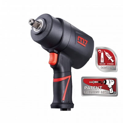 Пневмогайкокрут 1/2" 1491Нм 9000об/хв композит. корпус