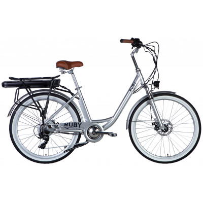 Велосипед з електроприводом 26" AL Dorozhnik eRUBY DD FR рама-17" 36B 17.5А*г 500Вт світло-сірий YS 2425 2025