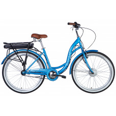 Велосипед з електроприводом 26" ST Dorozhnik eAQUAMARINE BH рама-17" 36B 12.5А*г 350Вт синій YS 2033 2025