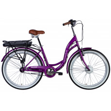 Велосипед з електроприводом 26" ST Dorozhnik eAQUAMARINE BH рама-17" 36B 12.5А*г 350Вт бузковий YS 9019 2025