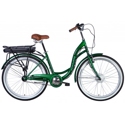 Велосипед з електроприводом 26" ST Dorozhnik eAQUAMARINE BH рама-17" 36B 12.5А*г 500Вт зелений YS 2286-1 2026