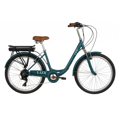 Велосипед з електроприводом 26" ST Dorozhnik eLUX Vbr FR рама-17" 36B 12.5А*г 500Вт смарагдовий (матовий) Pantone 7476 C 60% matt 2026