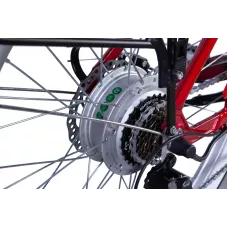 Велосипед з електроприводом 26" ST Dorozhnik eLUX Vbr FR рама-17" 36B 13А*г 500Вт сливовий (матовий) 2026