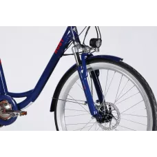 Велосипед з електроприводом 26" AL Dorozhnik eRUBY DD FR рама-17" 36B 13А*г 500Вт темно-синій 2026