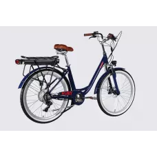 Велосипед з електроприводом 26" AL Dorozhnik eRUBY DD FR рама-17" 48B 15А*г 500Вт темно-синій 2026