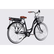 Велосипед з електроприводом 28" ST Dorozhnik eAQUAMARINE BH рама-19" 36B 13А*г 500Вт чорний з кошиком 2026