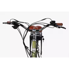 Велосипед з електроприводом 28" ST Dorozhnik eRETRO Vbr FR рама-19" 36B 13А*г 500Вт темно-зелений 2026