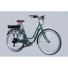 Велосипед з електроприводом 28" ST Dorozhnik eRETRO Vbr FR рама-19" 36B 13А*г 500Вт зелено-сірий 2026