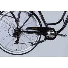 Велосипед з електроприводом 28" ST Dorozhnik eRETRO Vbr FR рама-19" 36B 13А*г 500Вт чорний 2026