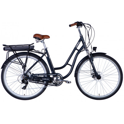 Велосипед з електроприводом 28" AL Dorozhnik eCORAL DD FR рама-19" 48B 13А*г 500Вт темно-сірий 2026
