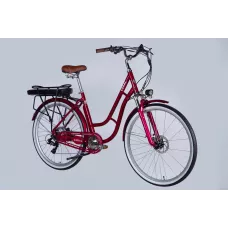 Велосипед з електроприводом 28" AL Dorozhnik eCORAL DD FR рама-19" 48B 17.5А*г 500Вт рубіновий 2026