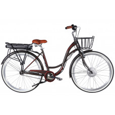 Велосипед з електроприводом 28" ST Dorozhnik eAQUAMARINE BH рама-19" 36B 13А*г 500Вт сірий YS 7810 з кошиком 2026